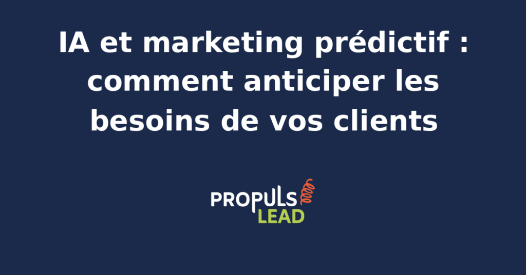 Interface d'analyse prédictive montrant des tendances clients et des recommandations générées par IA.