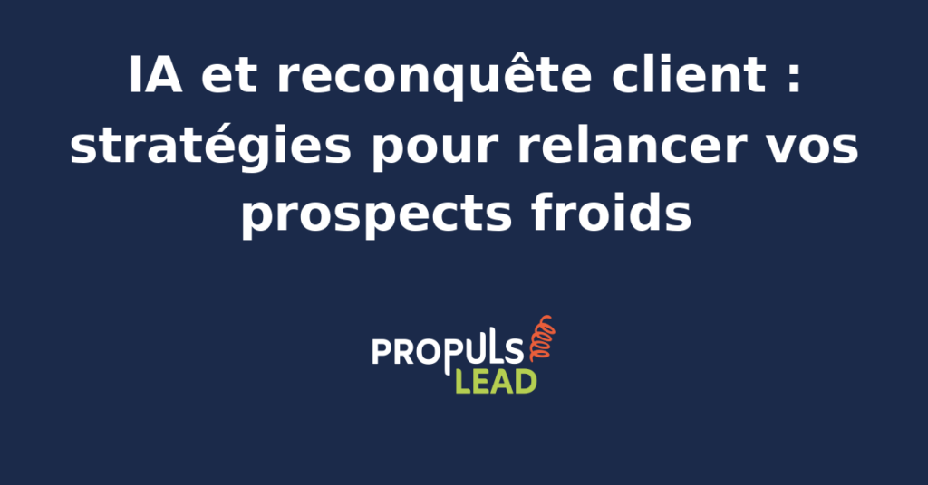 Illustration d'un agent IA analysant des données de prospects pour une reconquête client optimisée.