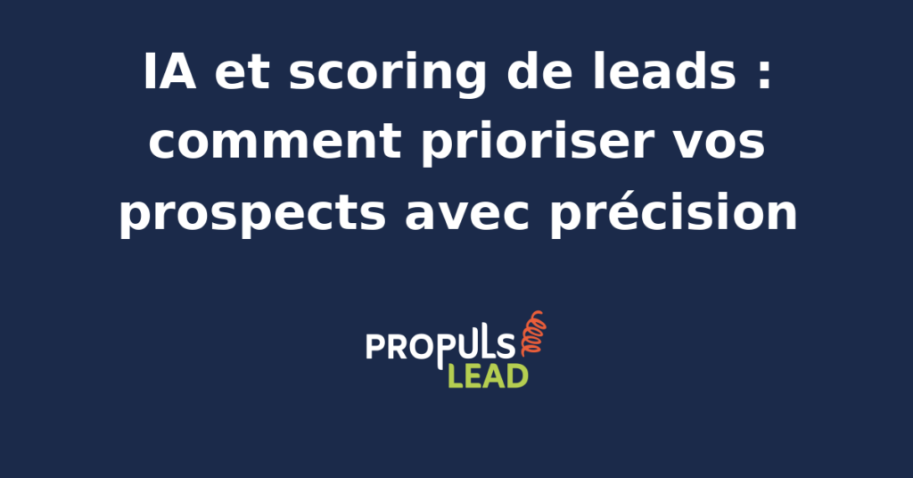 Interface d'analyse de scoring de leads par intelligence artificielle avec visualisation des données prospects.