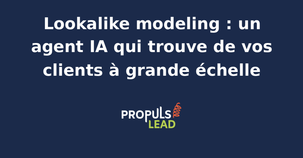 Interface d'un agent IA analysant des données CRM pour générer des audiences lookalike avancées sur Meta Ads et Google Ads.