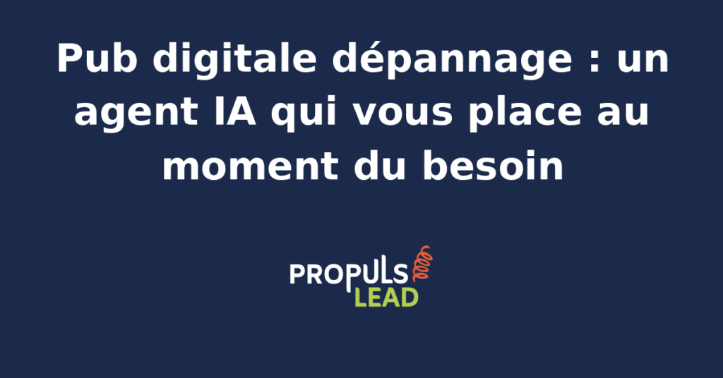 Agent IA analysant des données de dépannage en temps réel pour optimiser des campagnes publicitaires ciblées.