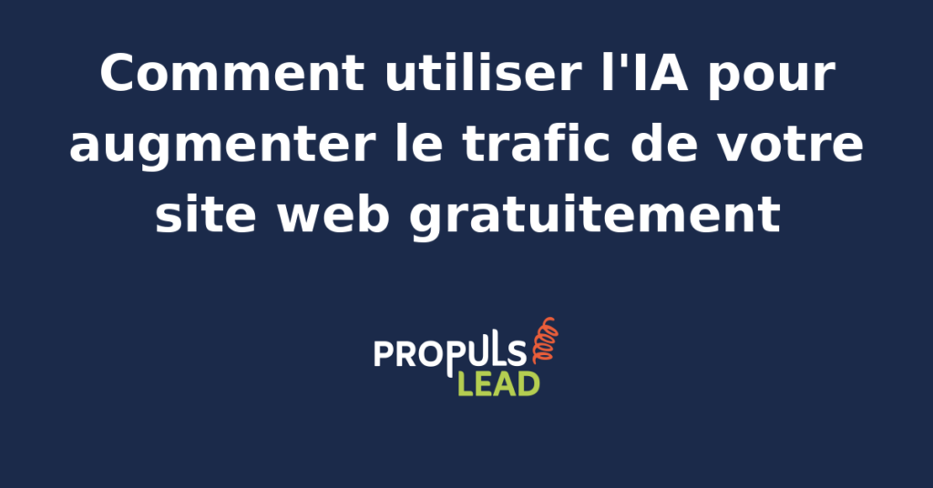 Interface d'outil d'IA analysant des données de trafic web pour optimiser le SEO et le contenu.