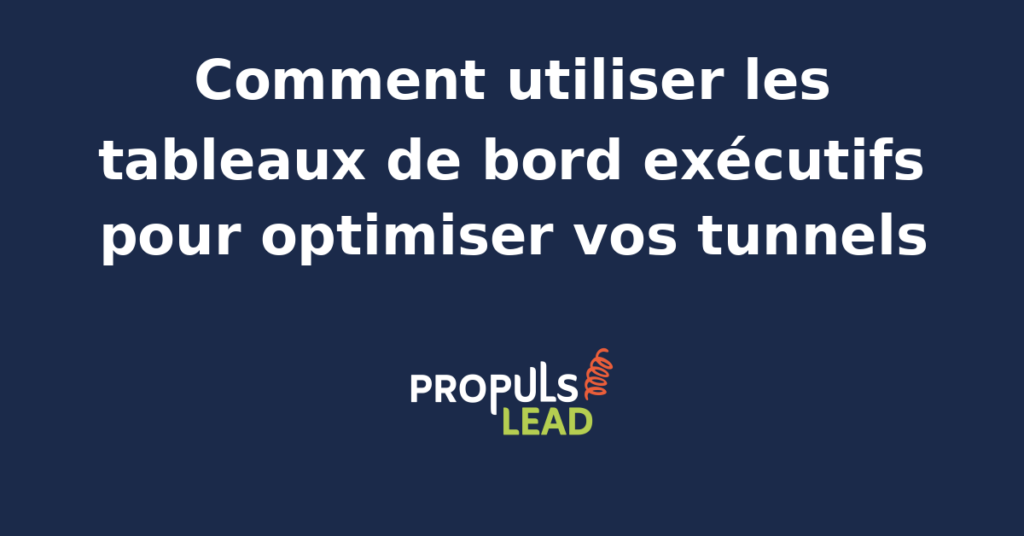 Tableau de bord exécutif affichant des KPI de tunnel de vente sur un écran d'ordinateur.