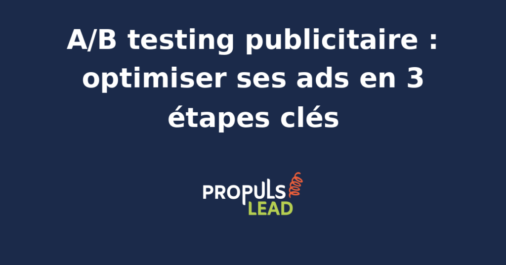 Écran d'ordinateur affichant des résultats d'A/B testing publicitaire avec graphiques de performance.