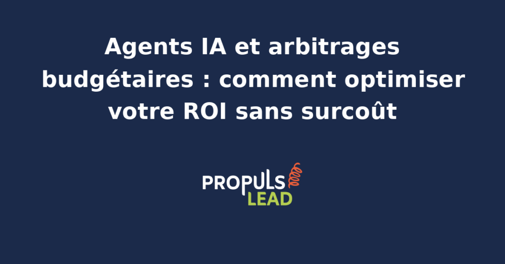 Interface d'un agent IA analysant des données budgétaires pour optimiser le ROI en marketing et ventes.