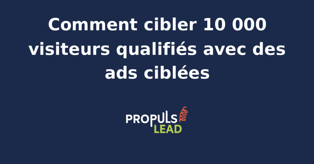 Stratégie de ciblage publicitaire pour attirer des visiteurs qualifiés avec des ads ciblées sur Meta et Google Ads.