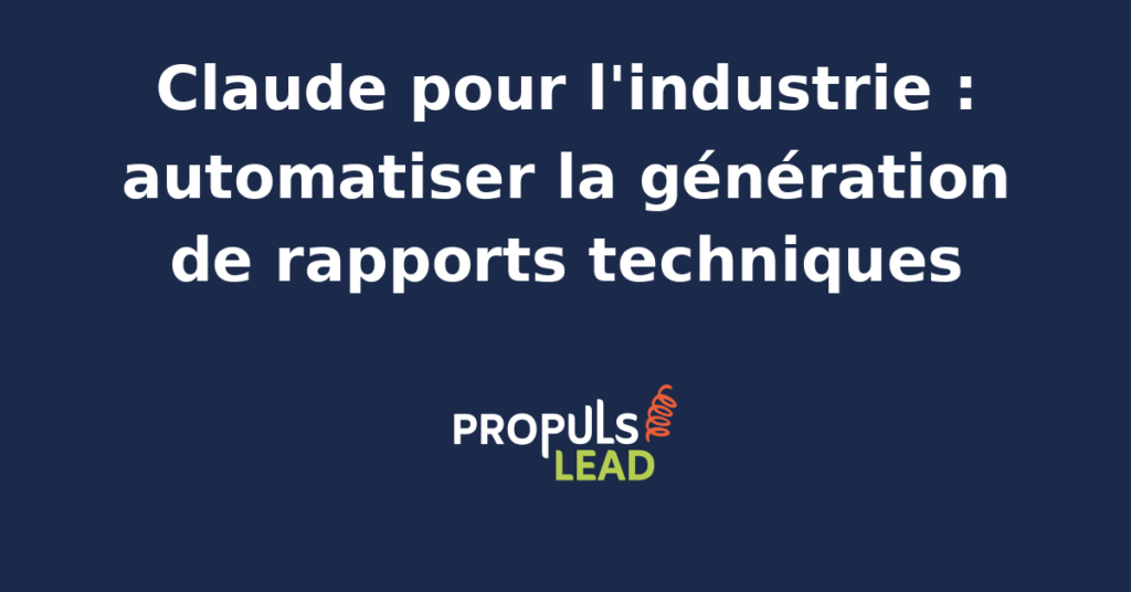Interface d'automatisation de rapports techniques avec Claude pour l'industrie