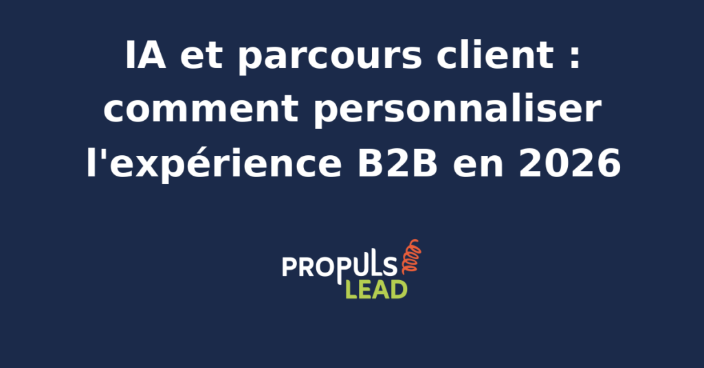 Interface d'un agent IA analysant des données de parcours client B2B pour une personnalisation en temps réel.
