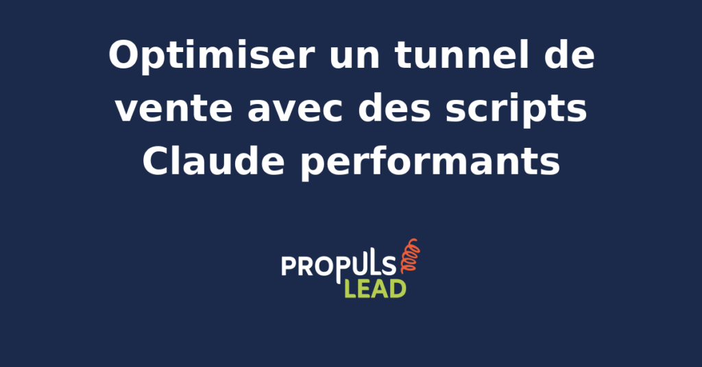 Interface de scripts Claude pour automatiser un tunnel de vente avec des prompts optimisés.