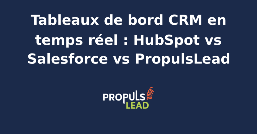 Interface de tableau de bord CRM en temps réel affichant des données commerciales et des indicateurs de performance.